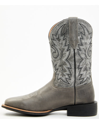 Men's Badge Xero Gravity™ Western Boots - Broad Square Toe Grey