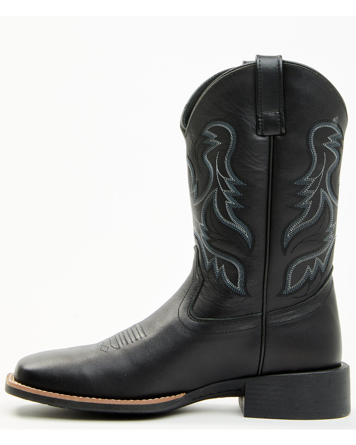 Ace™ Western Boots - Broad Square Toe Black