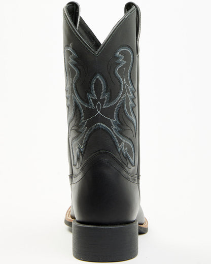Ace™ Western Boots - Broad Square Toe Black