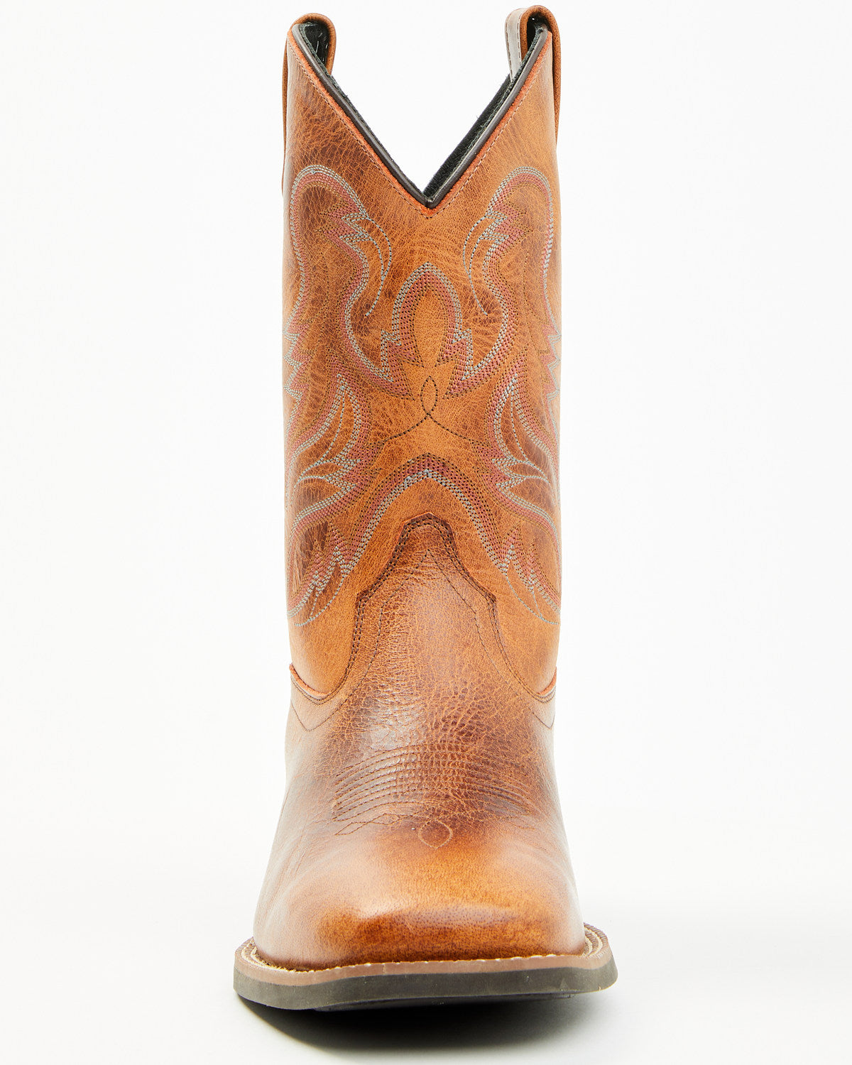 Ace™ Western Boots - Broad Square Toe Brown