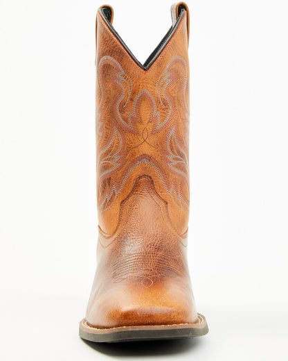 Ace™ Western Boots - Broad Square Toe Brown