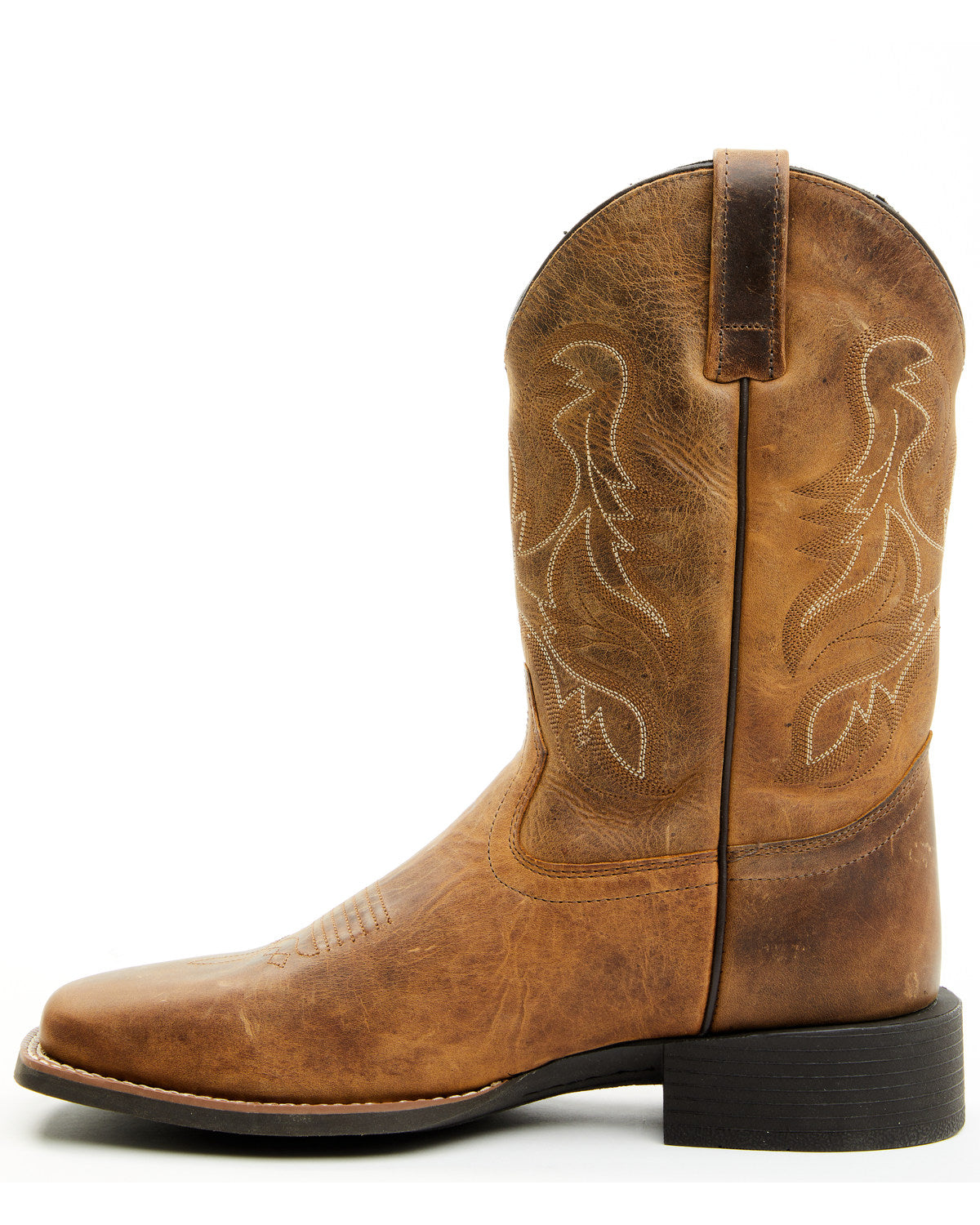 Ace™ Western Boots - Broad Square Toe Tan