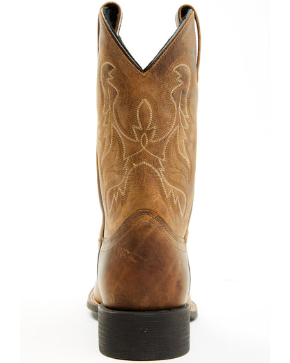 Ace™ Western Boots - Broad Square Toe Tan