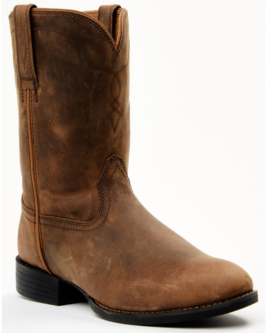 Cush Core® Men's Highland Roper Western Boots - Round Toe Tan