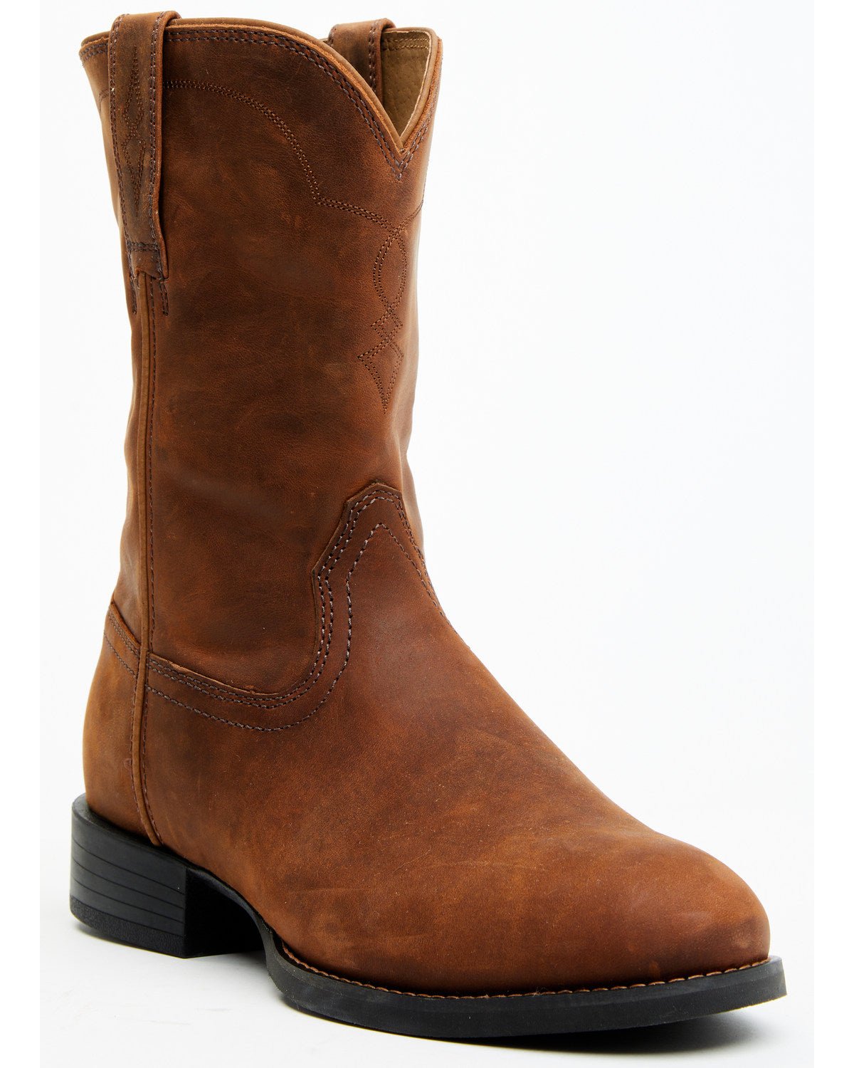 Cush Core® Men's Highland Roper Western Boots - Round Toe Brown