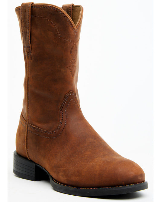Cush Core® Men's Highland Roper Western Boots - Round Toe Brown