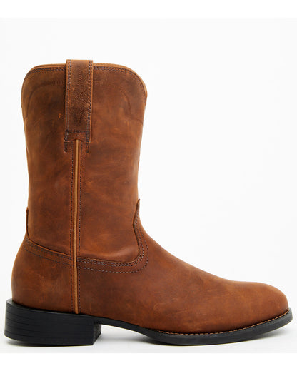 Cush Core® Men's Highland Roper Western Boots - Round Toe Brown