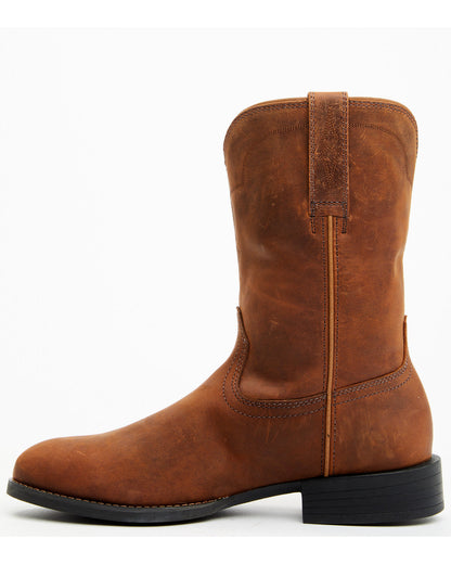 Cush Core® Men's Highland Roper Western Boots - Round Toe Brown