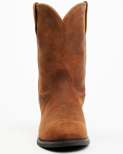 Cush Core® Men's Highland Roper Western Boots - Round Toe Brown