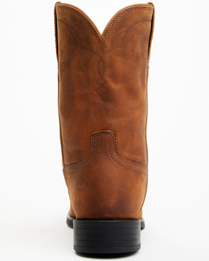 Cush Core® Men's Highland Roper Western Boots - Round Toe Brown