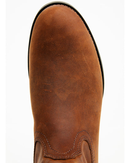 Cush Core® Men's Highland Roper Western Boots - Round Toe Brown