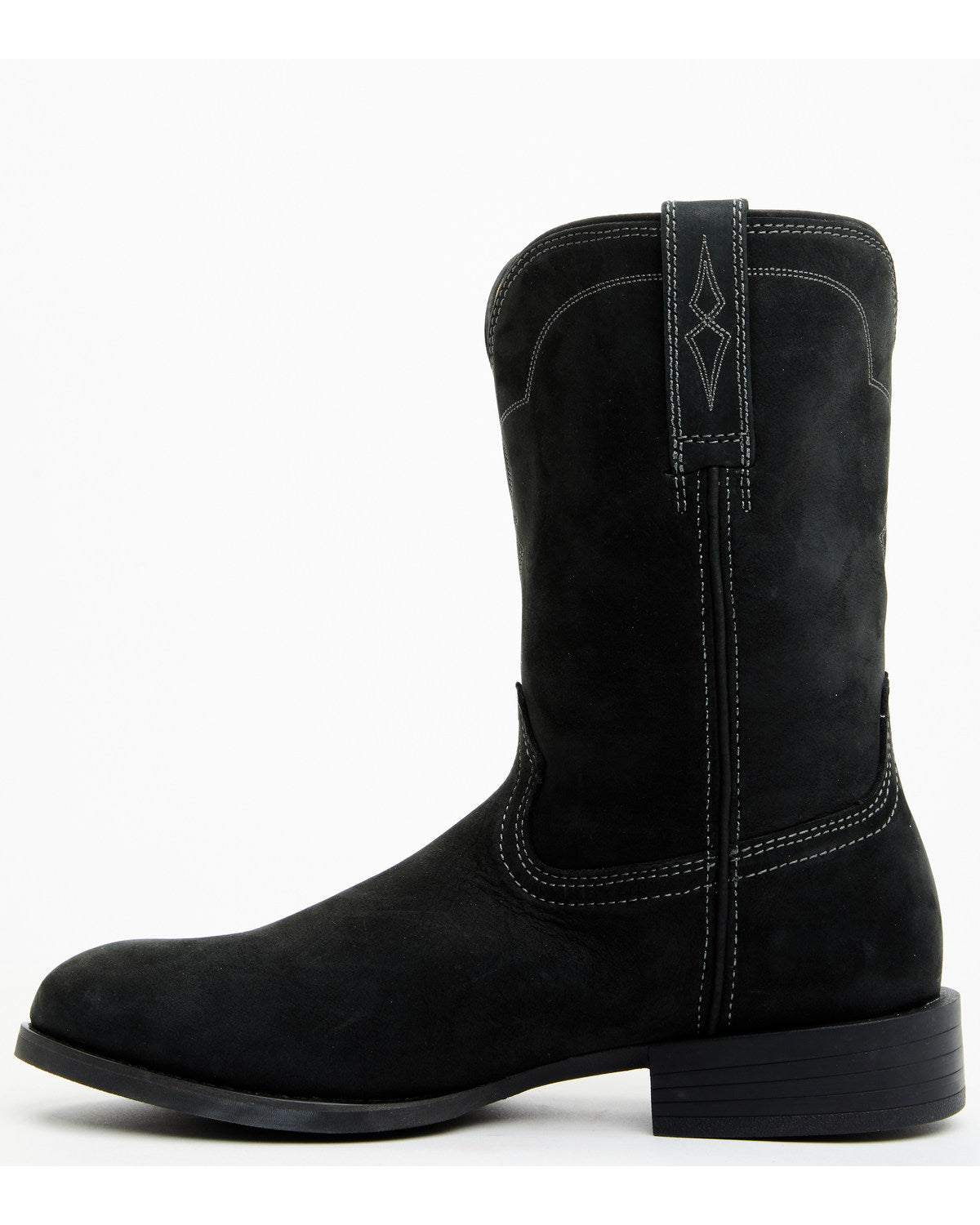 Cush Core® Men's Highland Roper Western Boots - Round Toe Black