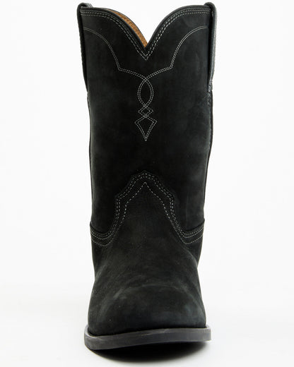Cush Core® Men's Highland Roper Western Boots - Round Toe Black