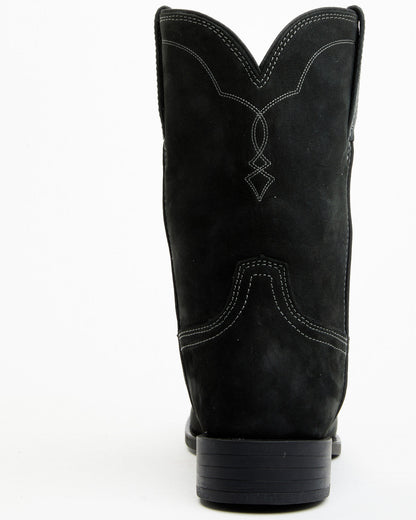 Cush Core® Men's Highland Roper Western Boots - Round Toe Black