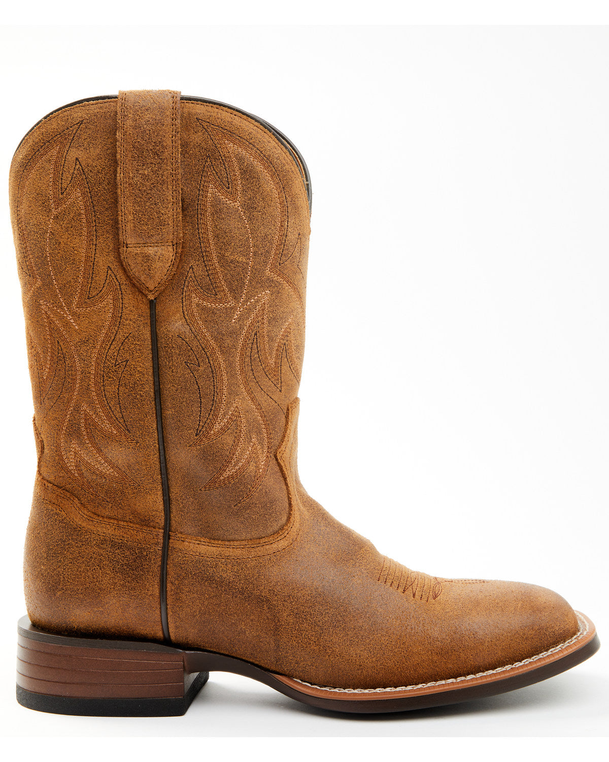 Men's Hoverfly Western Performance Boots - Broad Square Toe Coffee