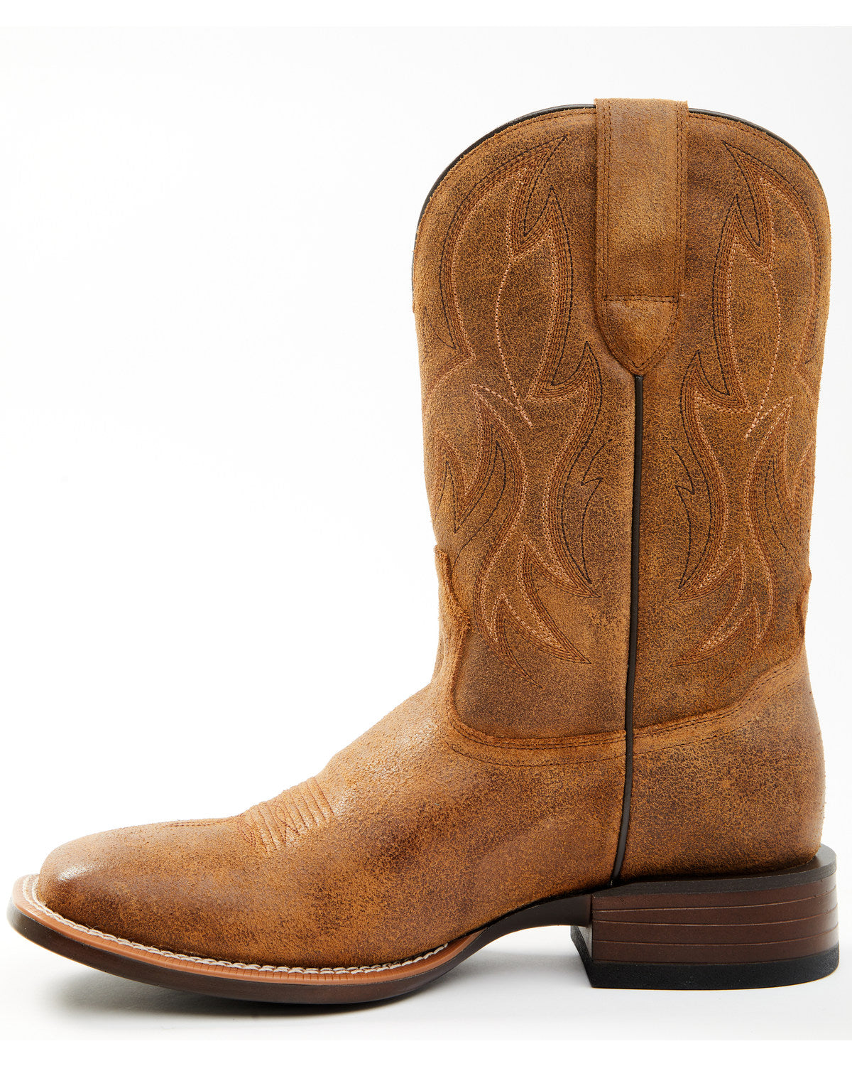 Men's Hoverfly Western Performance Boots - Broad Square Toe Coffee
