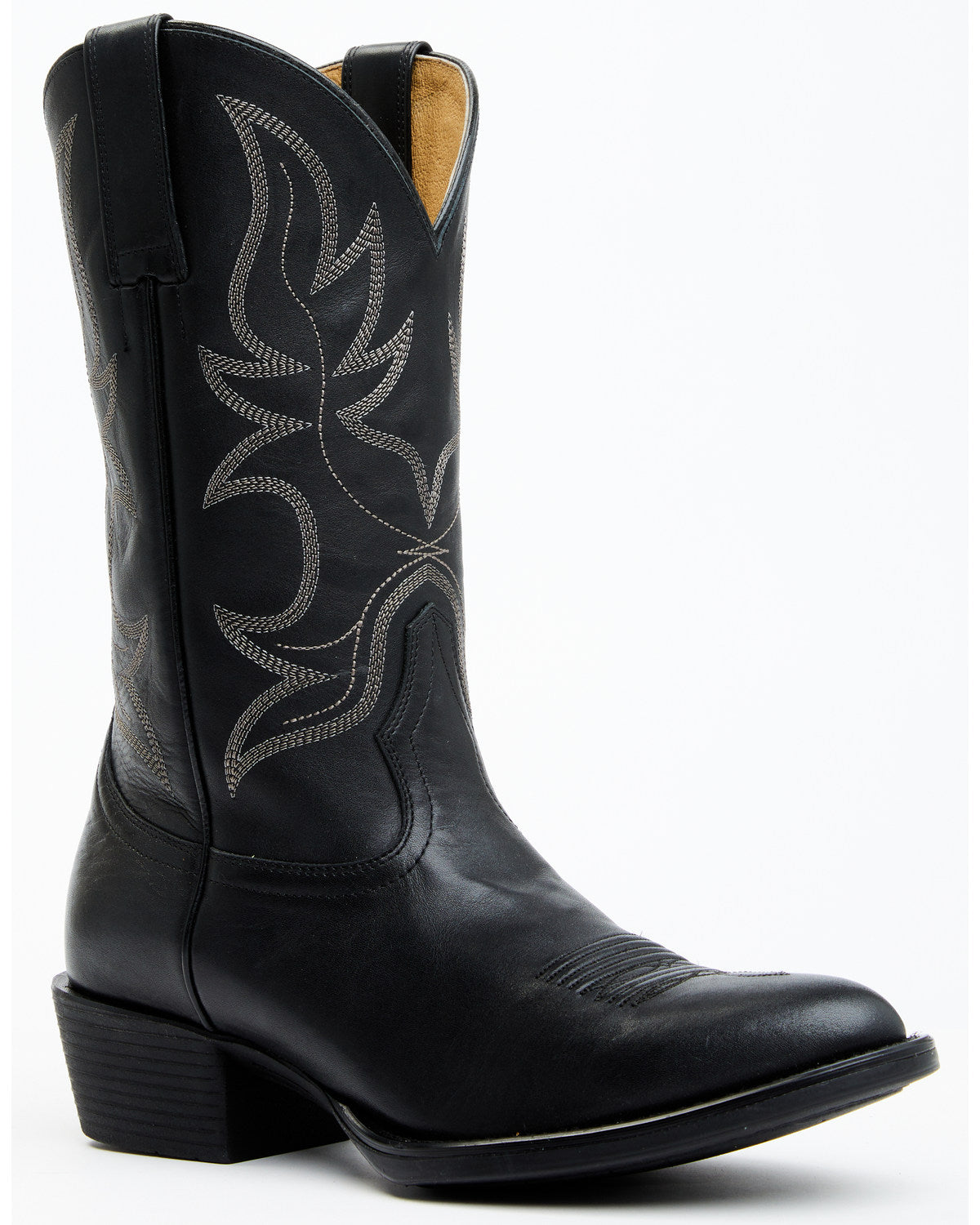 Men's Larsen Performance Western Boots - Round Toe Black