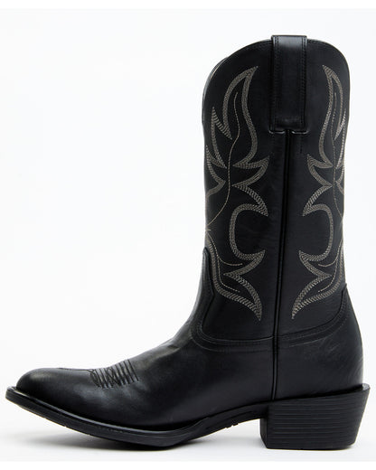 Men's Larsen Performance Western Boots - Round Toe Black