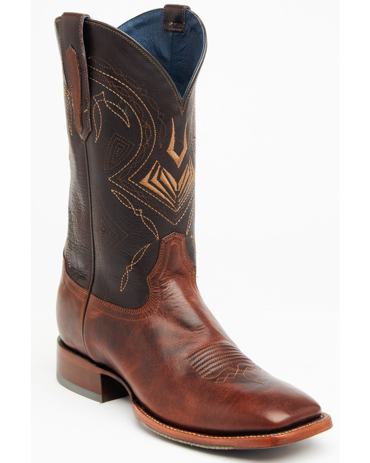 Men's Blue Collection Western Performance Boots - Broad Squ Honey