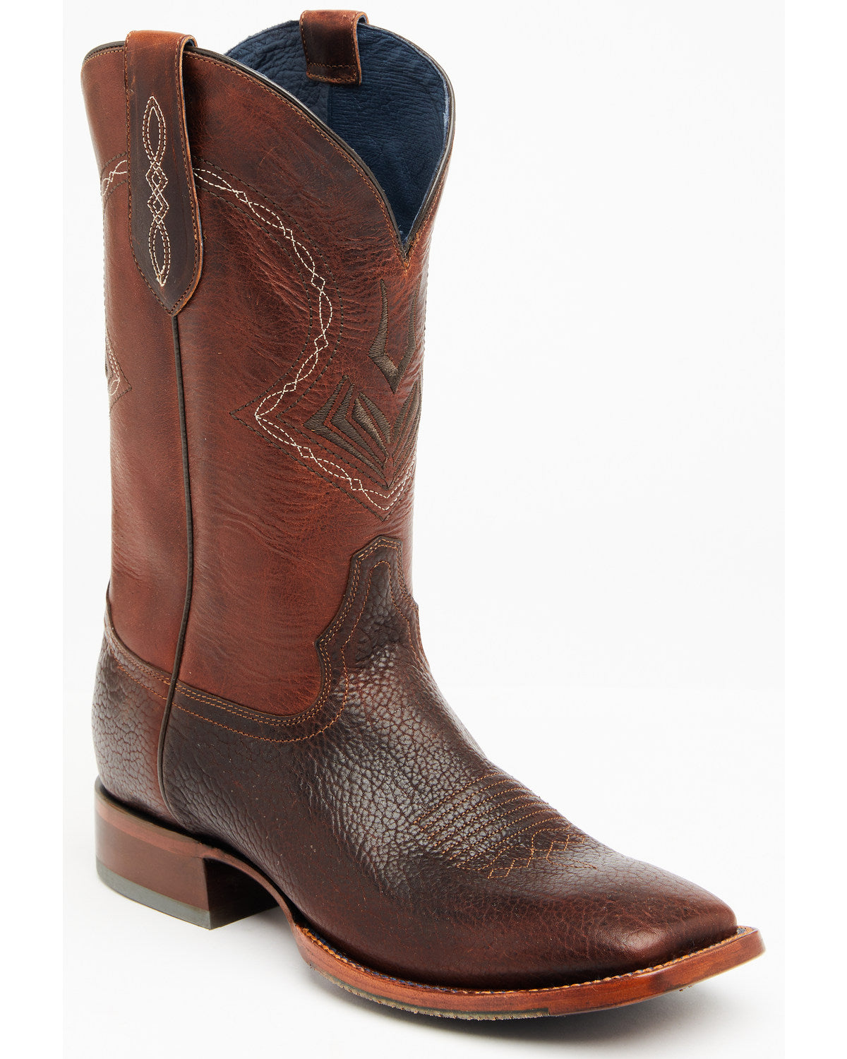 Men's Cognac Honey Western Performance Boots - Broad Square Cognac