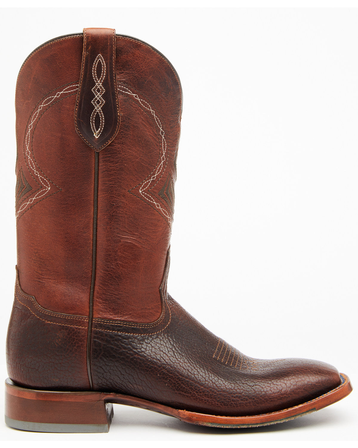 Men's Cognac Honey Western Performance Boots - Broad Square Cognac
