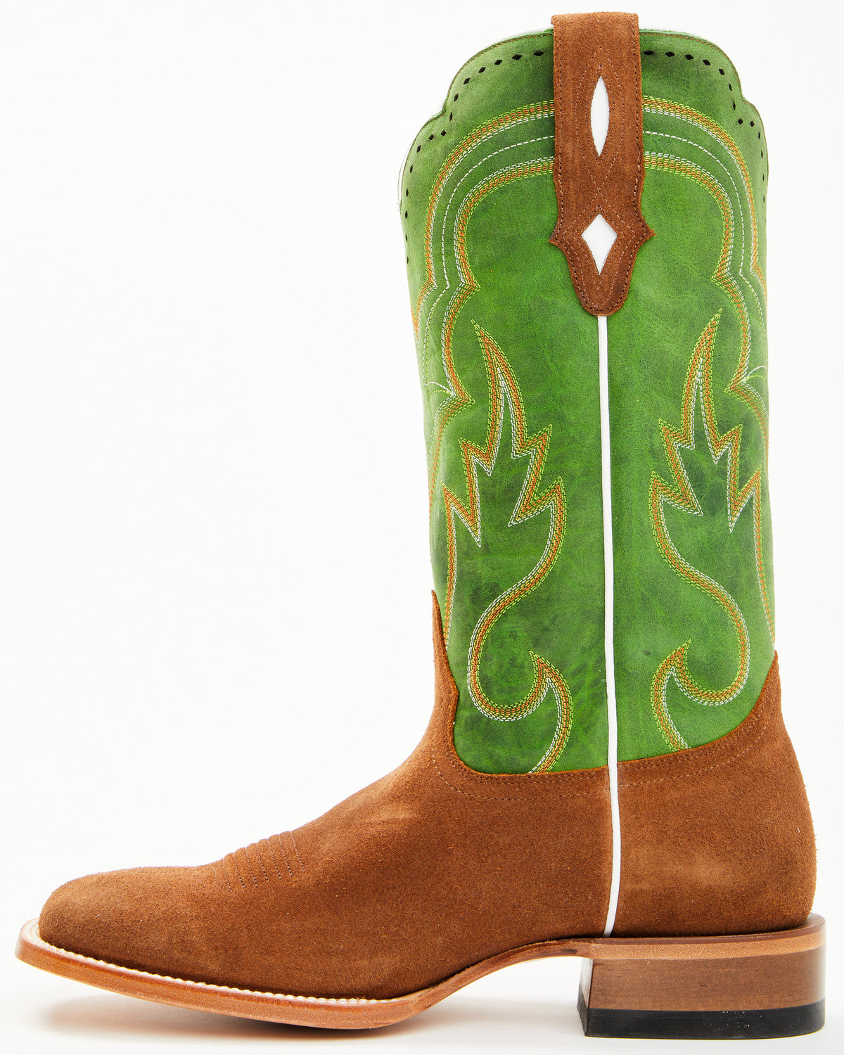 Men's Tomahawk Roughout Tall Western Boots - Broad Square T Green