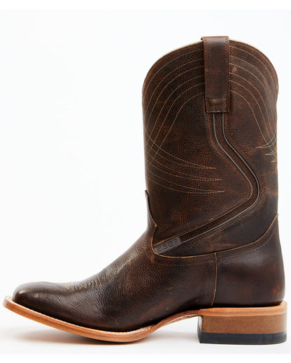 Men's ASE7 Alpha Western Boots - Broad Square Toe Tan