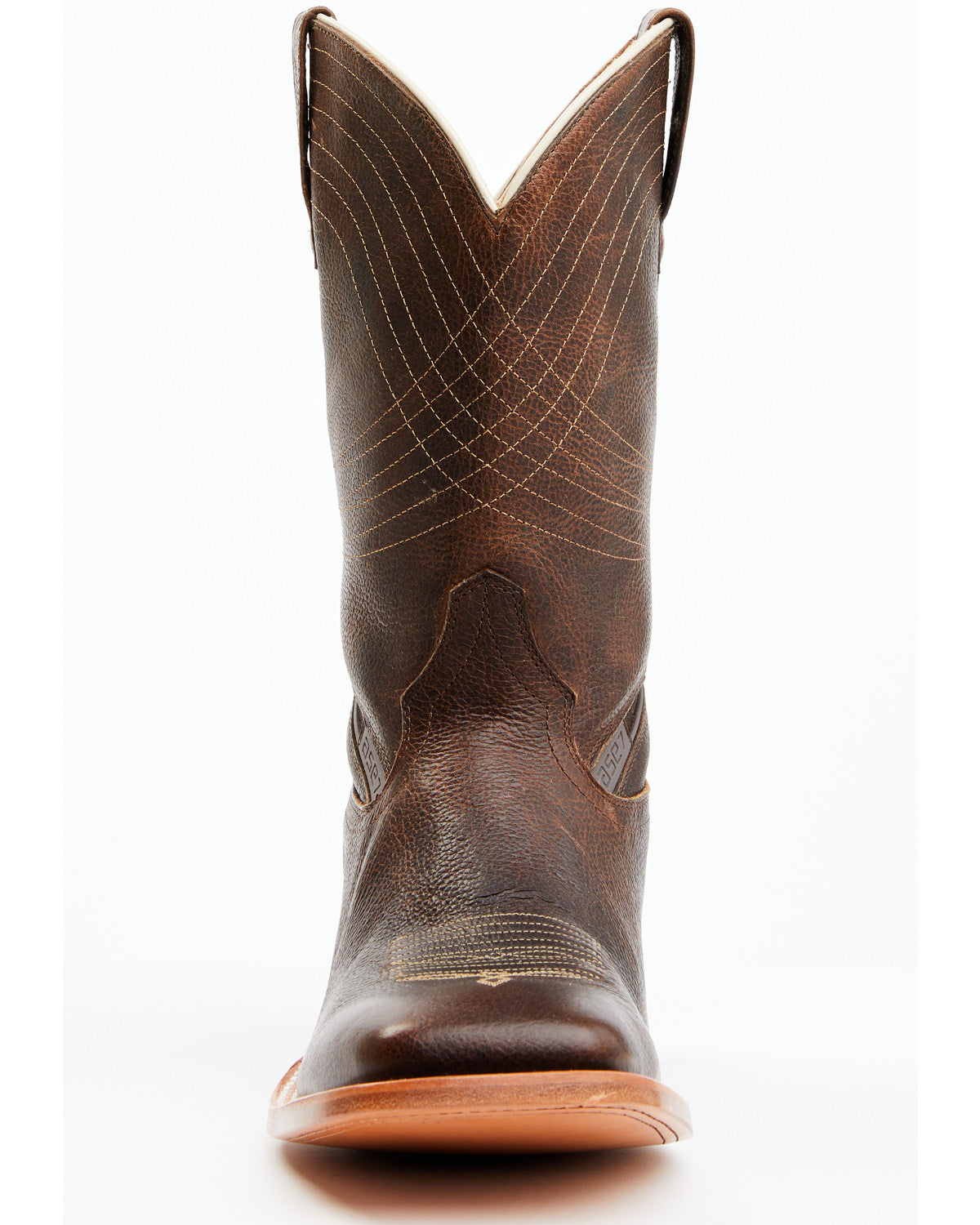 Men's ASE7 Alpha Western Boots - Broad Square Toe Tan