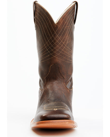 Men's ASE7 Alpha Western Boots - Broad Square Toe Tan