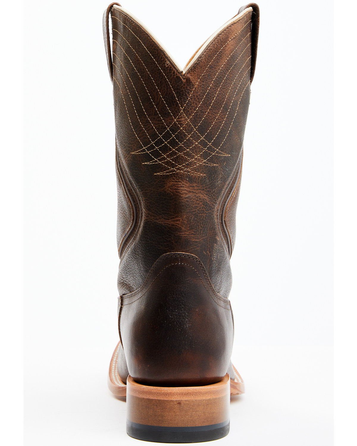 Men's ASE7 Alpha Western Boots - Broad Square Toe Tan
