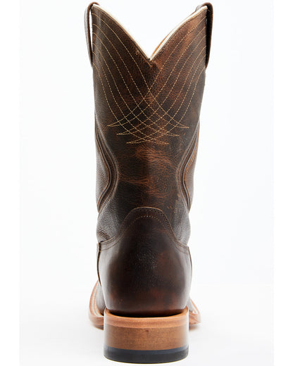 Men's ASE7 Alpha Western Boots - Broad Square Toe Tan