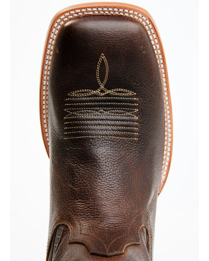 Men's ASE7 Alpha Western Boots - Broad Square Toe Tan
