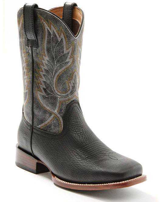 Cush Core® Men's Tracker Western Boots - Broad Square Toe Black