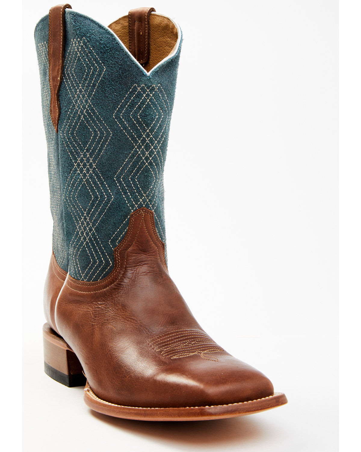 Men's Shasta Western Boots - Broad Square Toe Blue
