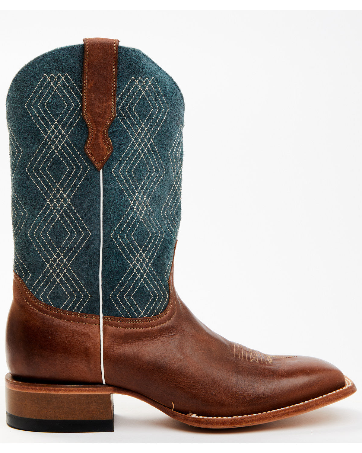 Men's Shasta Western Boots - Broad Square Toe Blue