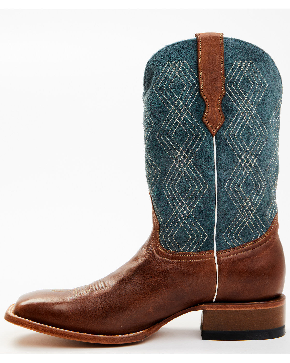 Men's Shasta Western Boots - Broad Square Toe Blue