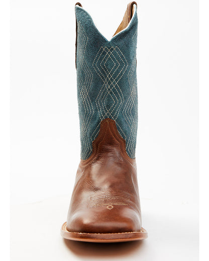 Men's Shasta Western Boots - Broad Square Toe Blue
