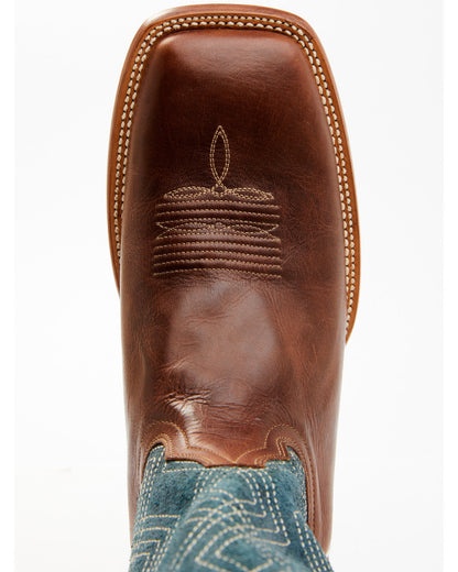 Men's Shasta Western Boots - Broad Square Toe Blue