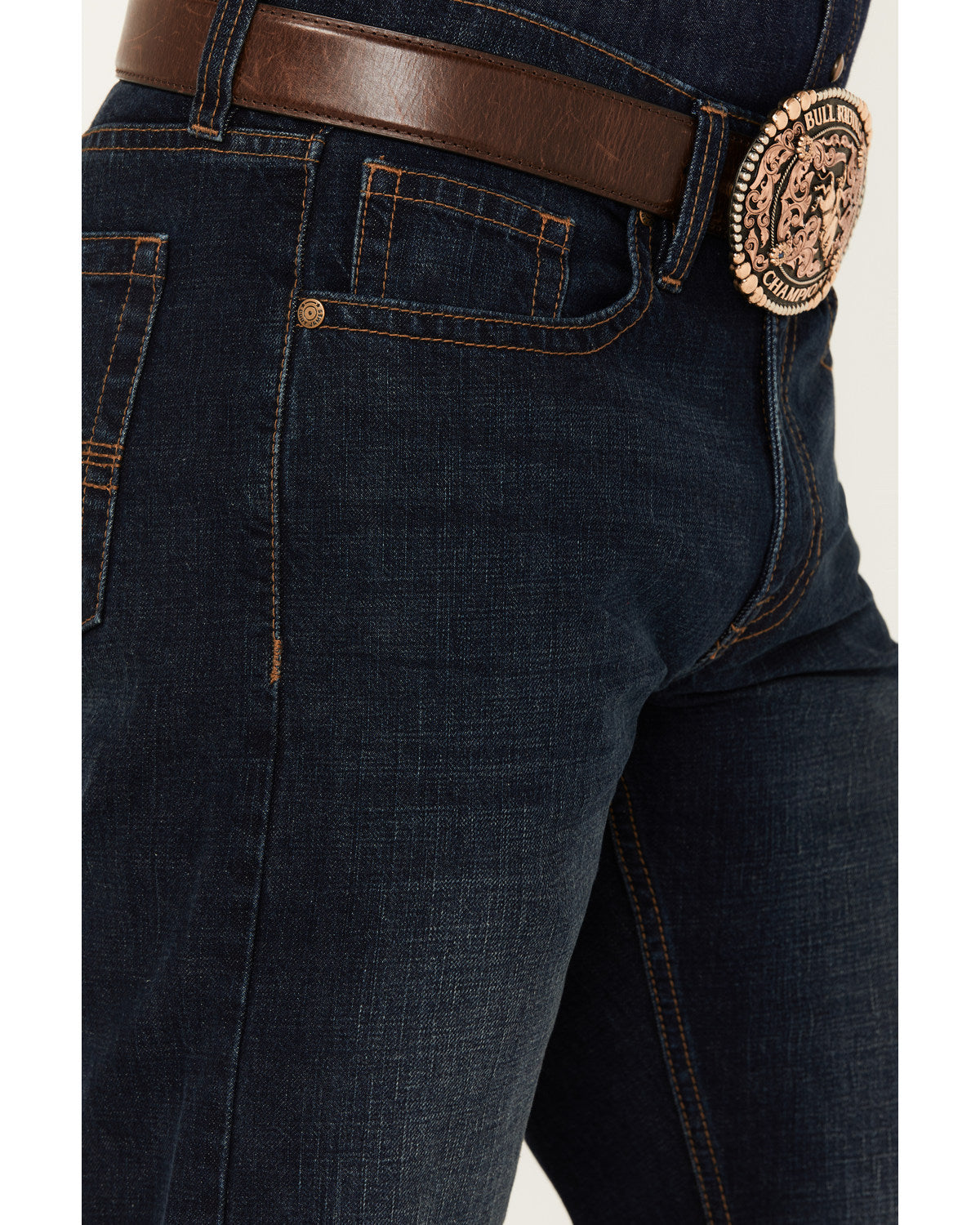 Men's Reiner Wash Duke Relaxed Bootcut Denim Jeans Dark Wash