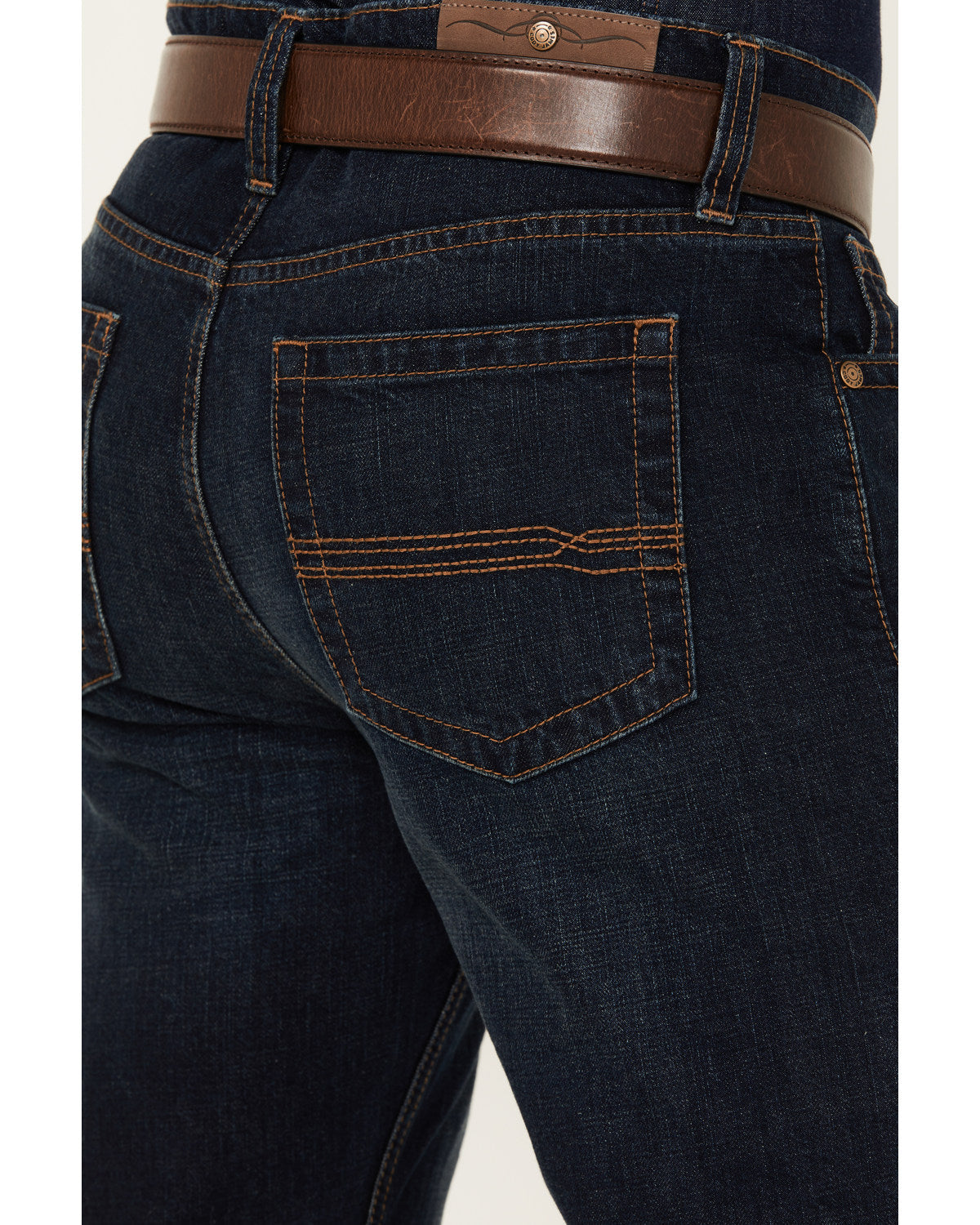 Men's Reiner Wash Duke Relaxed Bootcut Denim Jeans Dark Wash