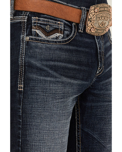 Men's Moonbeam Wash Jackson Slim Straight Stretch Denim Jea Dark Wash
