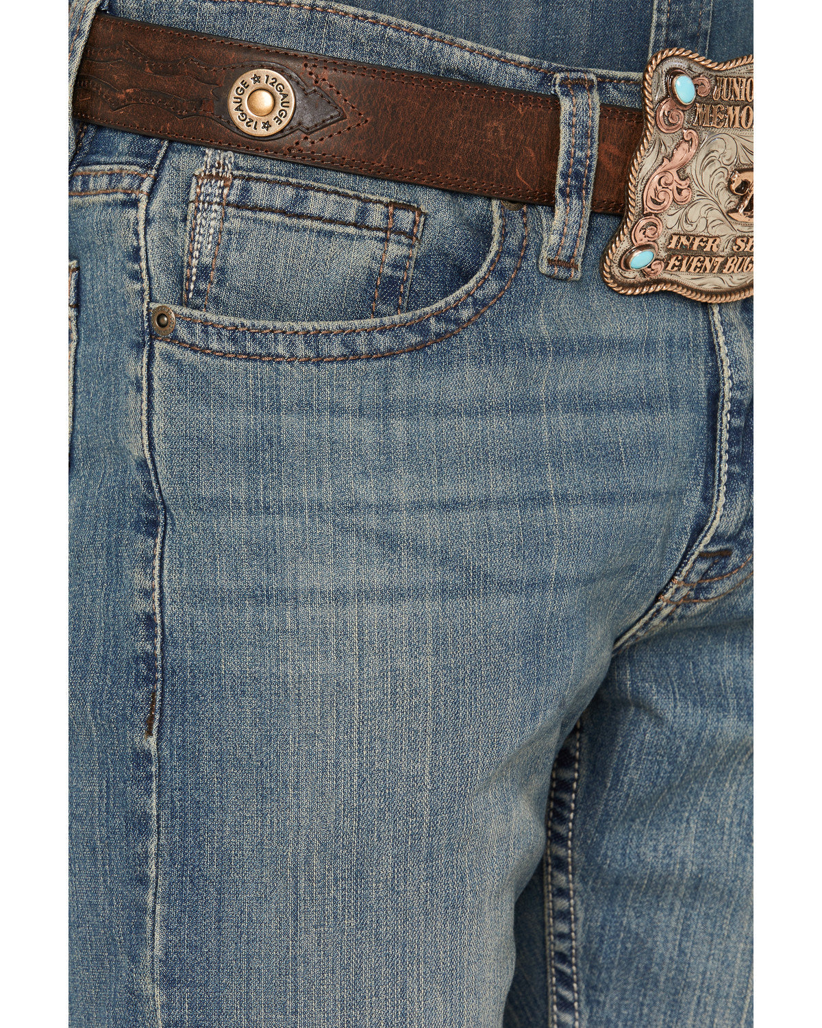 Men's Bozeman Wash Wyatt Slim Bootcut Stretch Denim Jeans Indigo