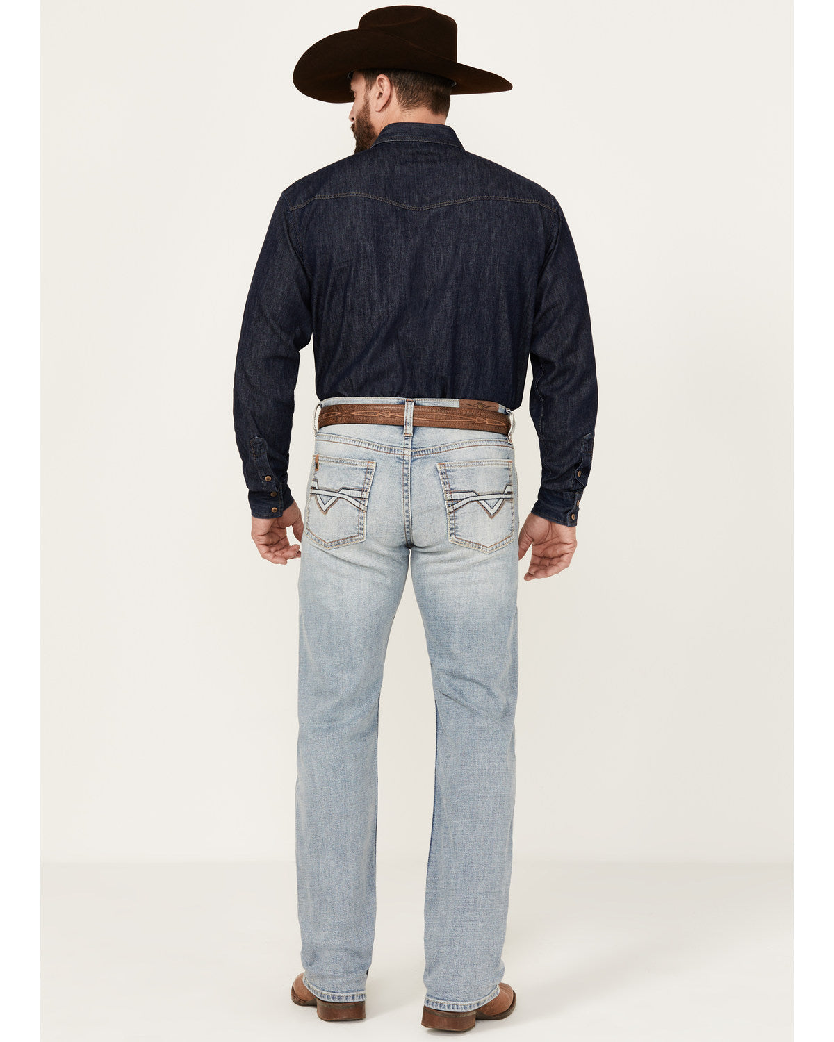 Men's Sawbuck Wash Jackson Slim Straight Stretch Denim Jean Blue