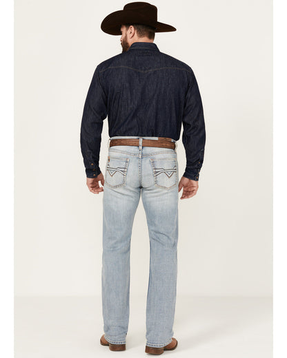 Men's Sawbuck Wash Jackson Slim Straight Stretch Denim Jean Blue