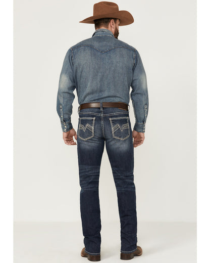 Men's Moonlight Wash Jackson Slim Straight Stretch Denim Je Medium Wash