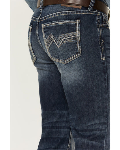 Men's Moonlight Wash Jackson Slim Straight Stretch Denim Je Medium Wash