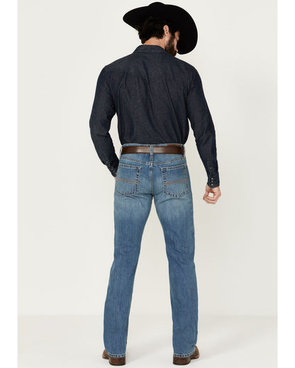 Men's Roughstock Wash Jackson Slim Straight Rigid Denim Jea Blue