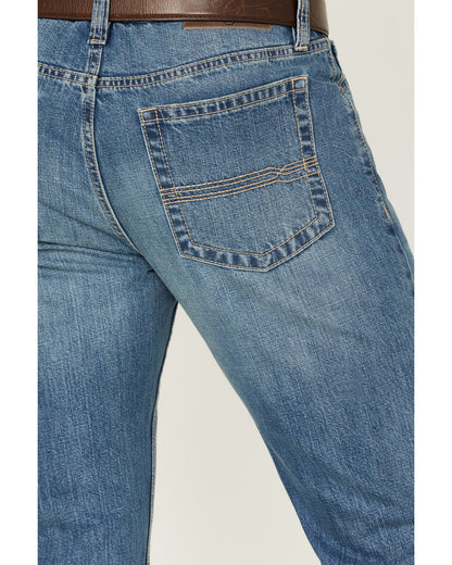 Men's Roughstock Wash Jackson Slim Straight Rigid Denim Jea Blue