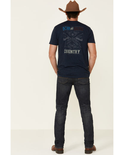 Men's Barn Sour Wash Jackson Slim Straight Stretch Denim Je Blue