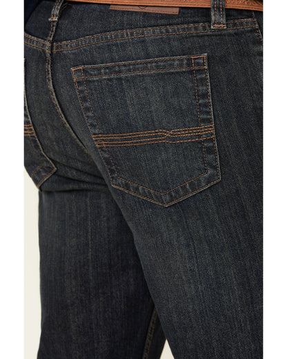 Men's Barn Sour Wash Jackson Slim Straight Stretch Denim Je Blue